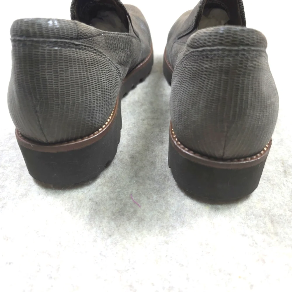 Earthies By‎ Earth Almada Grey Leather Size 6 No Signs Of Wear